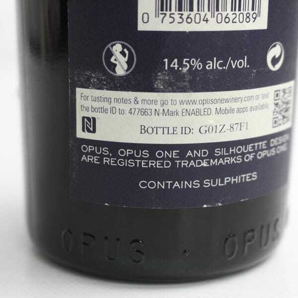 OPUS ONE(オーパスワン)2008 14.5% 750ml ※裏ラベルキズ OPUS ONE(オーパスワン)2008 14.5% 750ml ※裏ラベルキズ