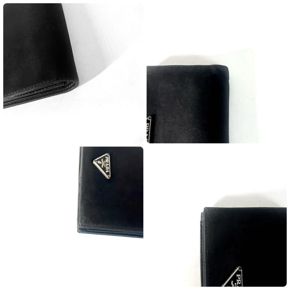 美品 1円〜 PRADA プラダ ナイロン 財布 コンパクト ウォレット 美品 1円〜 PRADA プラダ ナイロン 財布 コンパクト ウォレット