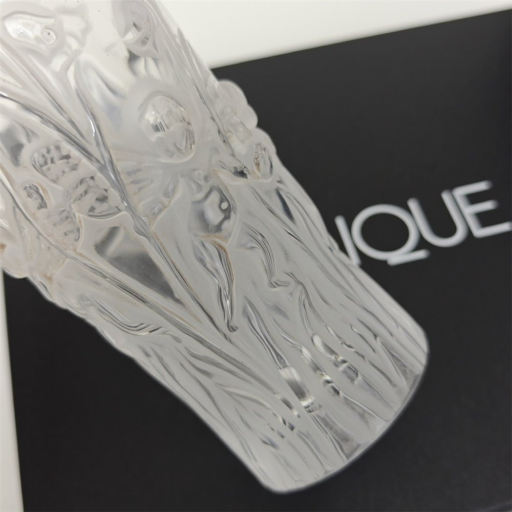 希少 LALIQUE ラリック すずらん 花瓶 クリスタル彫刻 ガラス 希少 LALIQUE ラリック すずらん 花瓶 クリスタル彫刻 ガラス
