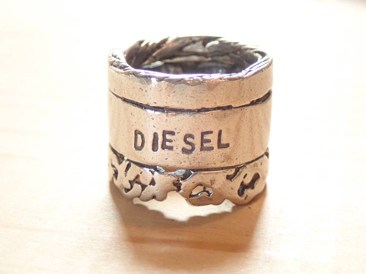 DIESEL(ディーゼル)925 SILVER ワイドリング 22号 メンズ指輪