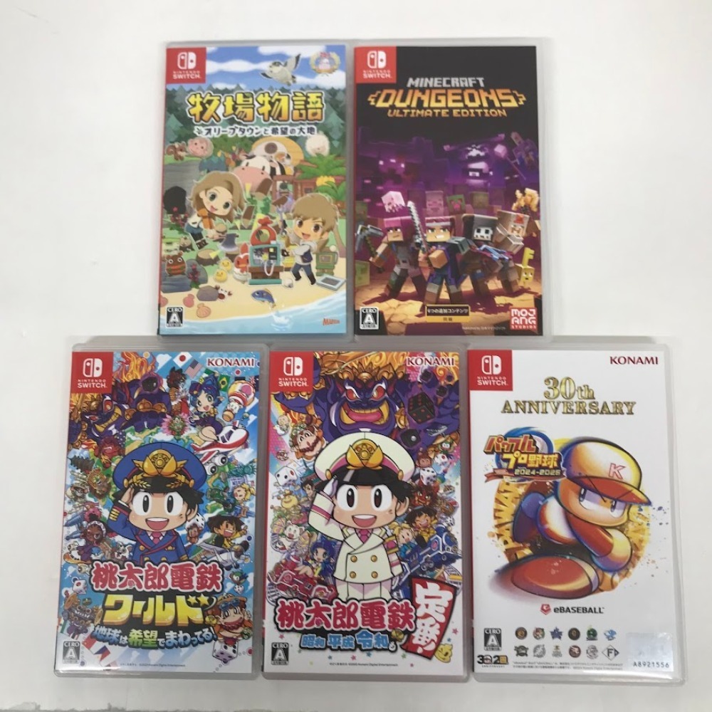 08w8265☆1円~ switchソフト5本セット 桃太郎電鉄/パワフルプロ 08w8265☆1円~ switchソフト5本セット 桃太郎電鉄/パワフルプロ