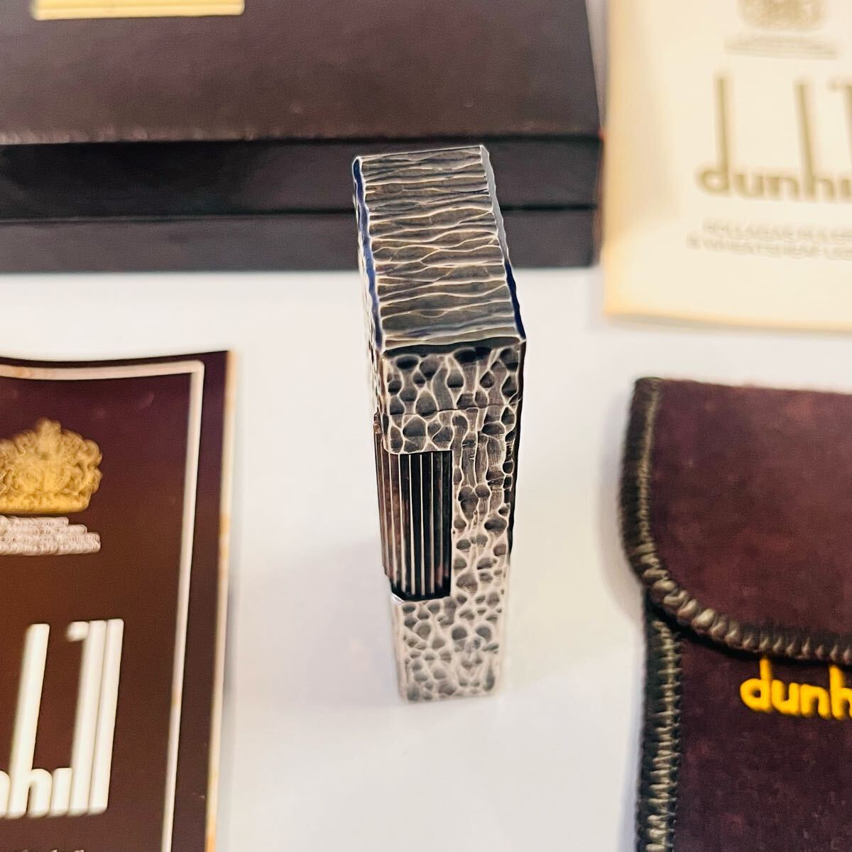 未使用 dunhill ダンヒル ライター シルバー ケース付き 未使用 dunhill ダンヒル ライター シルバー ケース付き