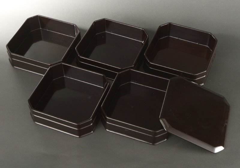 委託HK◇中村宗哲 黒塗縁高 共箱(茶道具 漆芸 工芸 漆器 菓子器 委託HK◇中村宗哲 黒塗縁高 共箱(茶道具 漆芸 工芸 漆器 菓子器