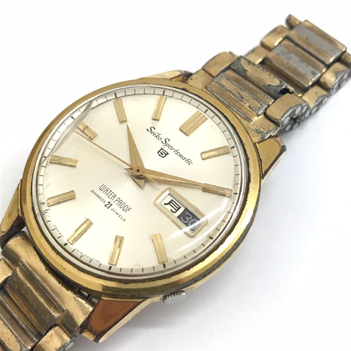 印象のデザイン 稼働品 中古品 ジャンク スポーツ セイコー5 SEIKO 現状渡し その他