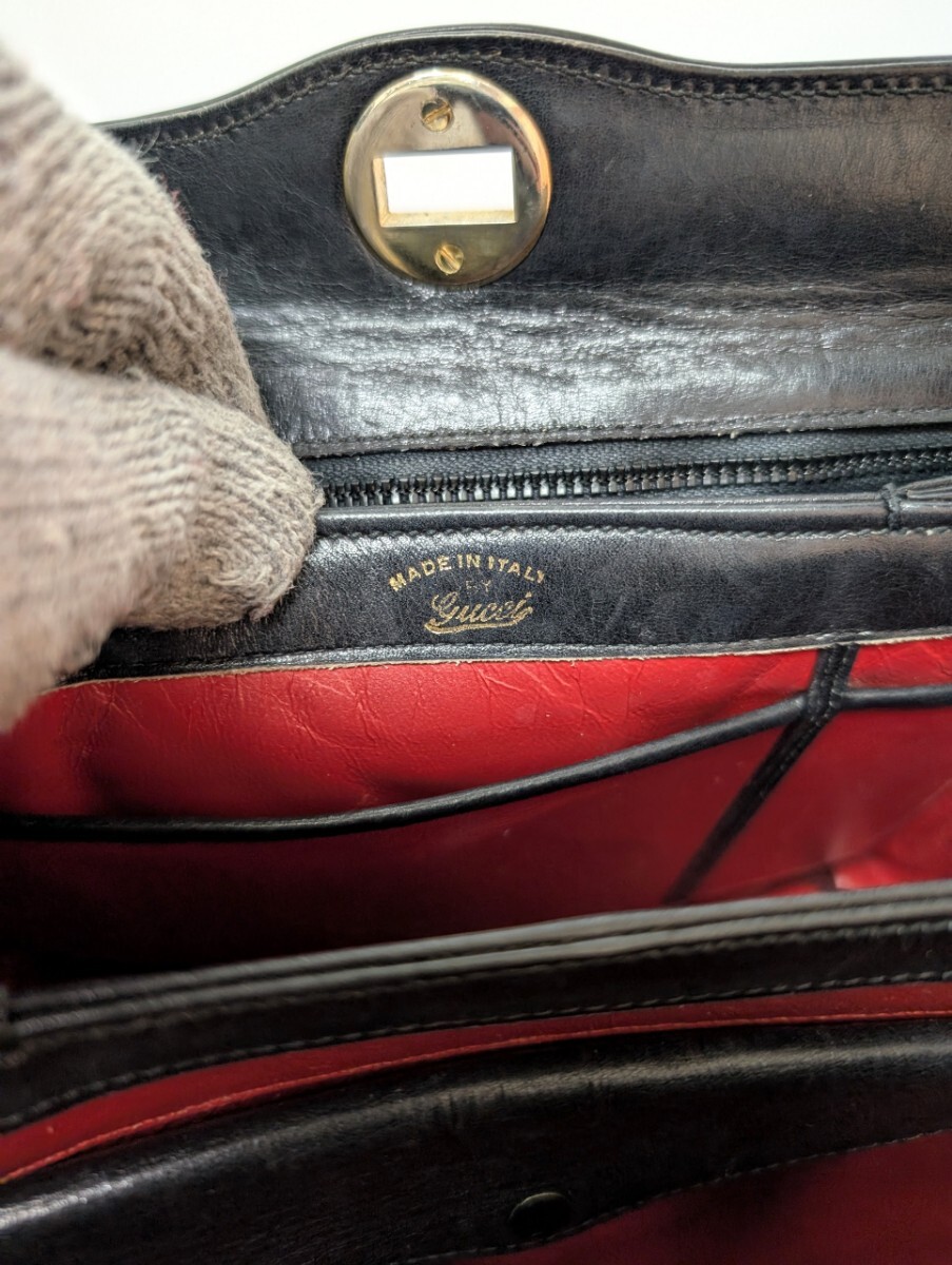 美品 極上 gucci ターンロックレザーハンドバッグ オールド 美品 極上 gucci ターンロックレザーハンドバッグ オールド