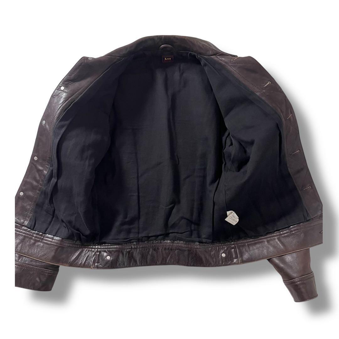 Lee リー レザージャケット 101J 本革 古着 Gジャン タイプ Lee リー レザージャケット 101J 本革 古着 Gジャン タイプ