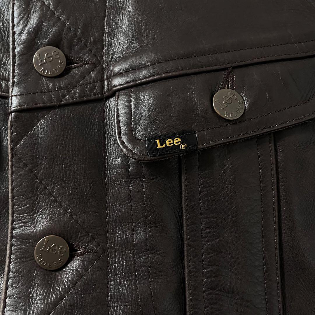 Lee リー レザージャケット 101J 本革 古着 Gジャン タイプ Lee リー レザージャケット 101J 本革 古着 Gジャン タイプ