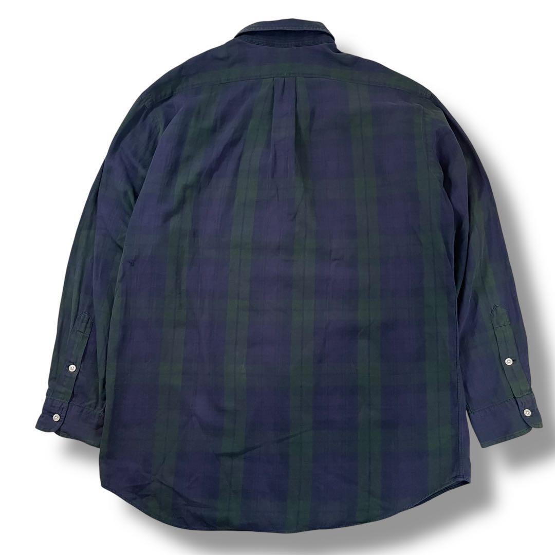 90s ralph lauren ラルフローレン ブラックウォッチ シャツ BD 90s ralph lauren ラルフローレン ブラックウォッチ シャツ BD