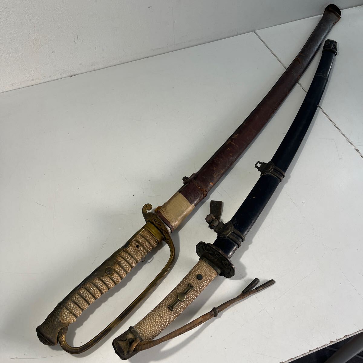 模造刀 日本刀 軍刀 旧日本軍 刀装具 武具 刀剣 2本セット 模造刀 日本刀 軍刀 旧日本軍 刀装具 武具 刀剣 2本セット