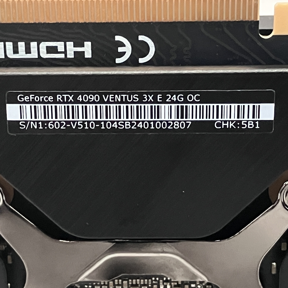 MSI GeForce RTX4090 VENTUS 3X E 24G OC グラフィックボード MSI GeForce RTX4090 VENTUS 3X E 24G OC グラフィックボード