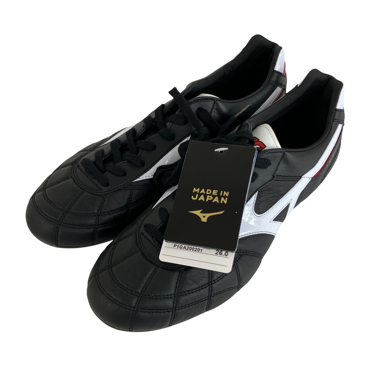 Mizuno モレリア II JAPAN 26.0cm ブラック×ホワイト サッカー Mizuno モレリア II JAPAN 26.0cm ブラック×ホワイト サッカー