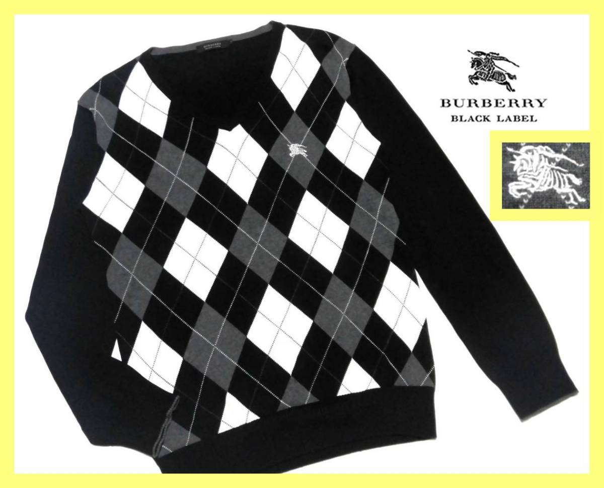 ヒカリ バーバリーブラックレーベルBURBERRY BLACK LABEL 大人気 L(3) 美品 バーバリーブラックレーベル BURBERRY BLACK