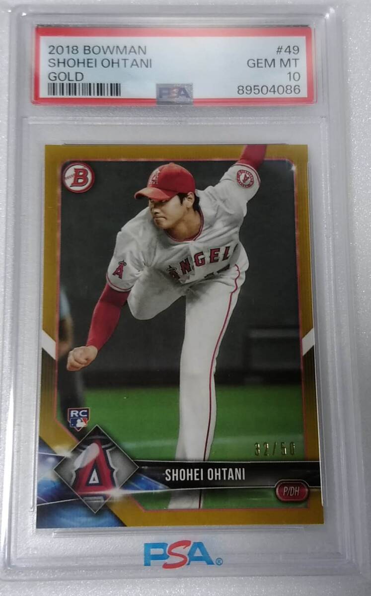 1円~☆PSA10 3枚のみ 50枚限定 大谷翔平 RC☆2018 Bowman #49 1円~☆PSA10 3枚のみ 50枚限定 大谷翔平 RC☆2018 Bowman #49