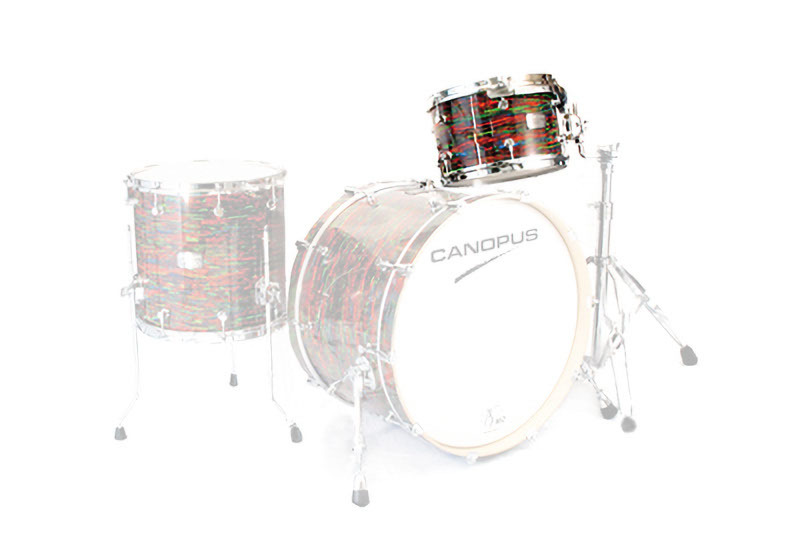 CANOPUS NV60M2 8x10 Tom Psychedelic Red Wrap