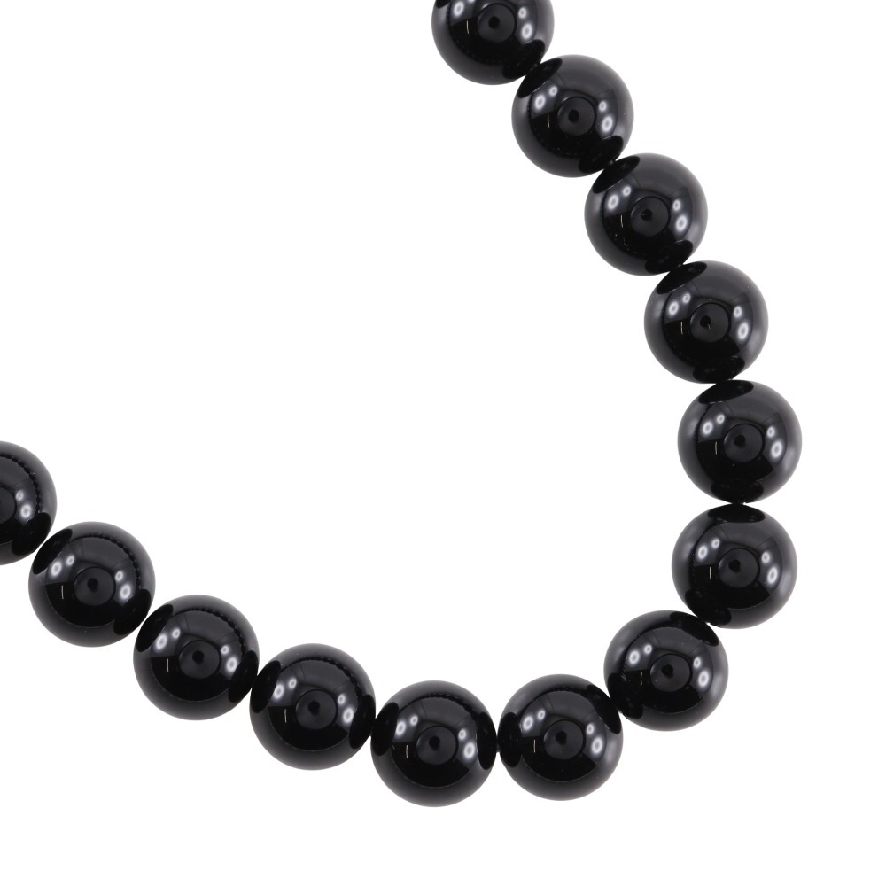 數(shù)珠セット ネックレス オニキス×シルバー 黒 約88.5g レディース【M121625006】中古