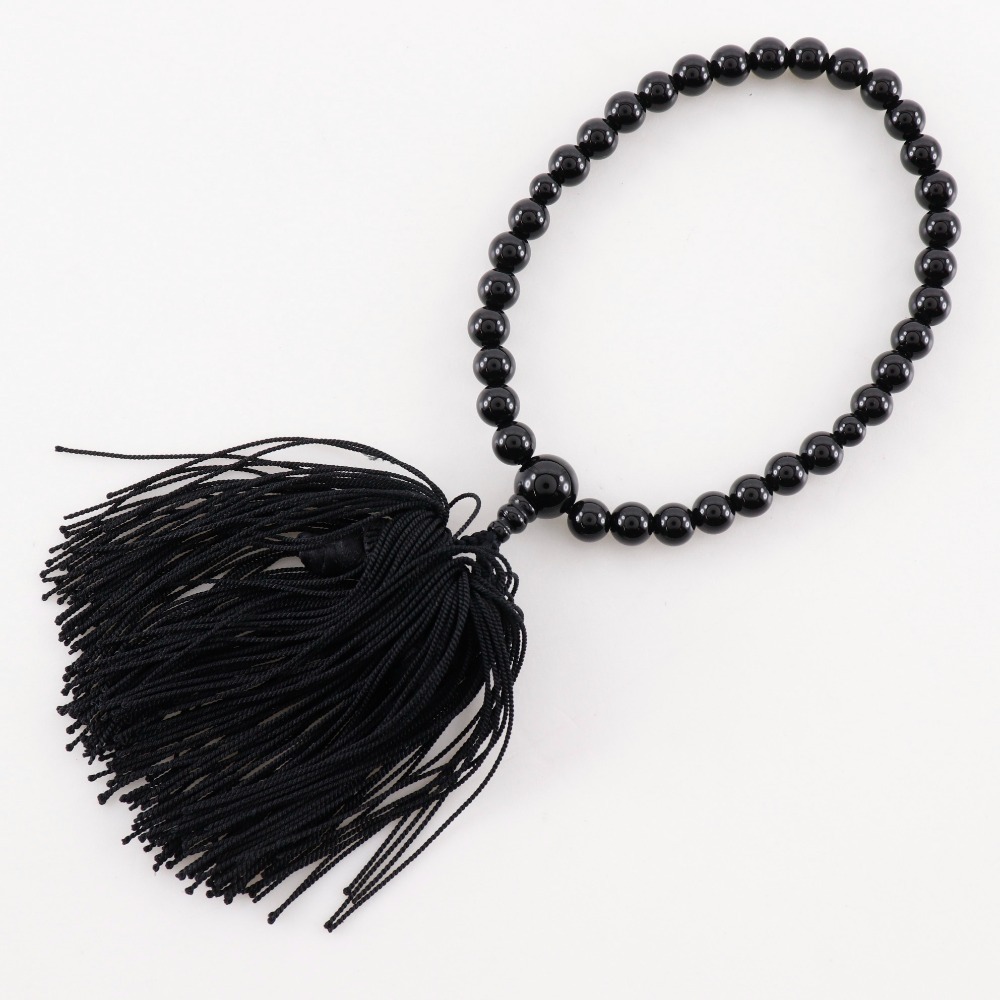 數(shù)珠セット ネックレス オニキス×シルバー 黒 約88.5g レディース【M121625006】中古