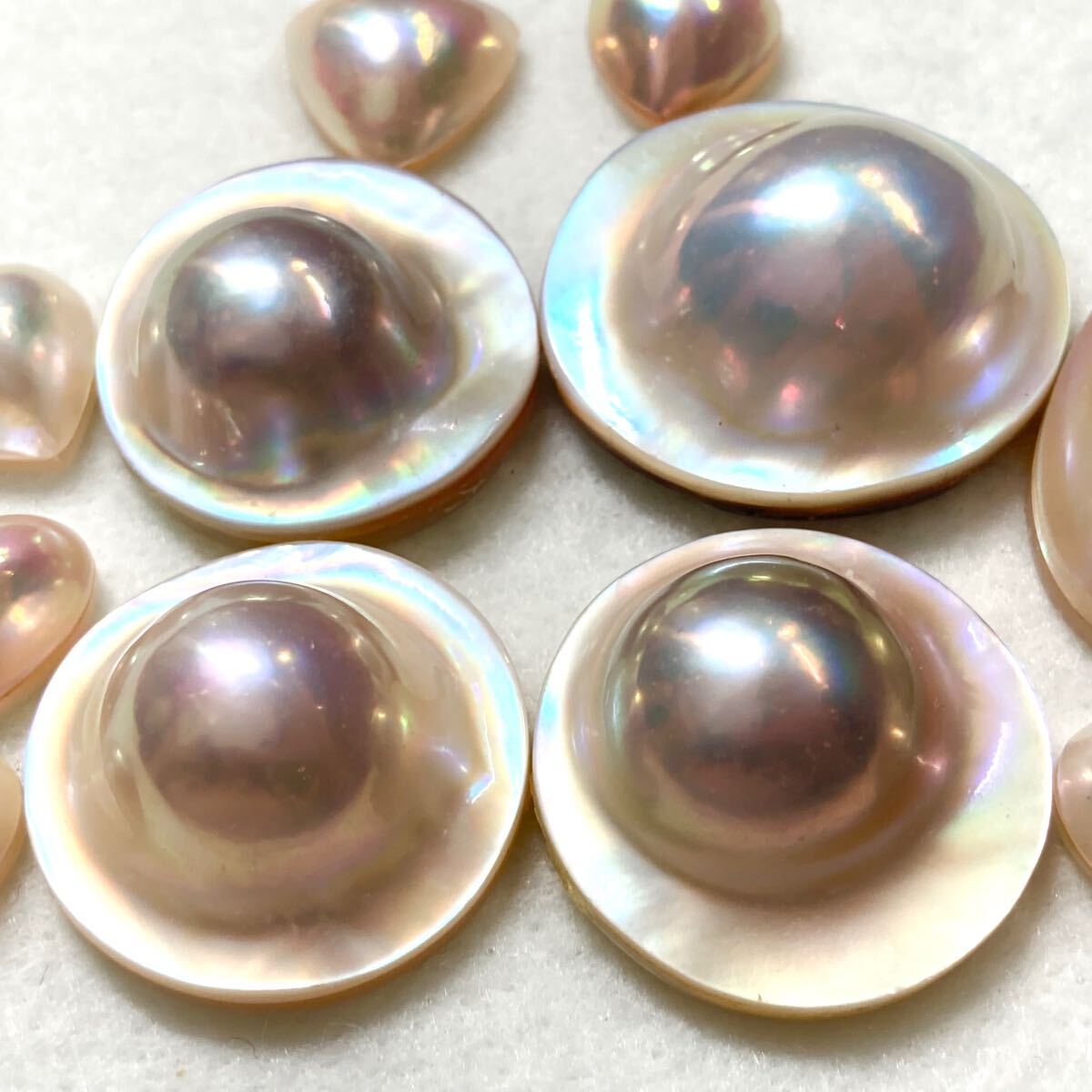 1円〜!!変形!!〔マベパールおまとめ142ct〕a 約28.4g ルース 裸 1円〜!!変形!!〔マベパールおまとめ142ct〕a 約28.4g ルース 裸