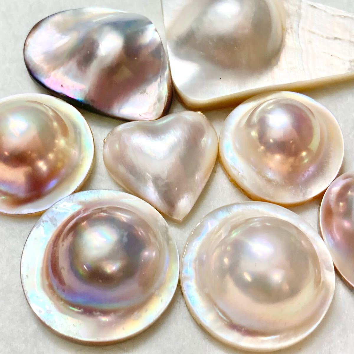 1円〜!!変形!!〔マベパールおまとめ158.5ct〕a 約31.7g ルース 1円〜!!変形!!〔マベパールおまとめ158.5ct〕a 約31.7g ルース