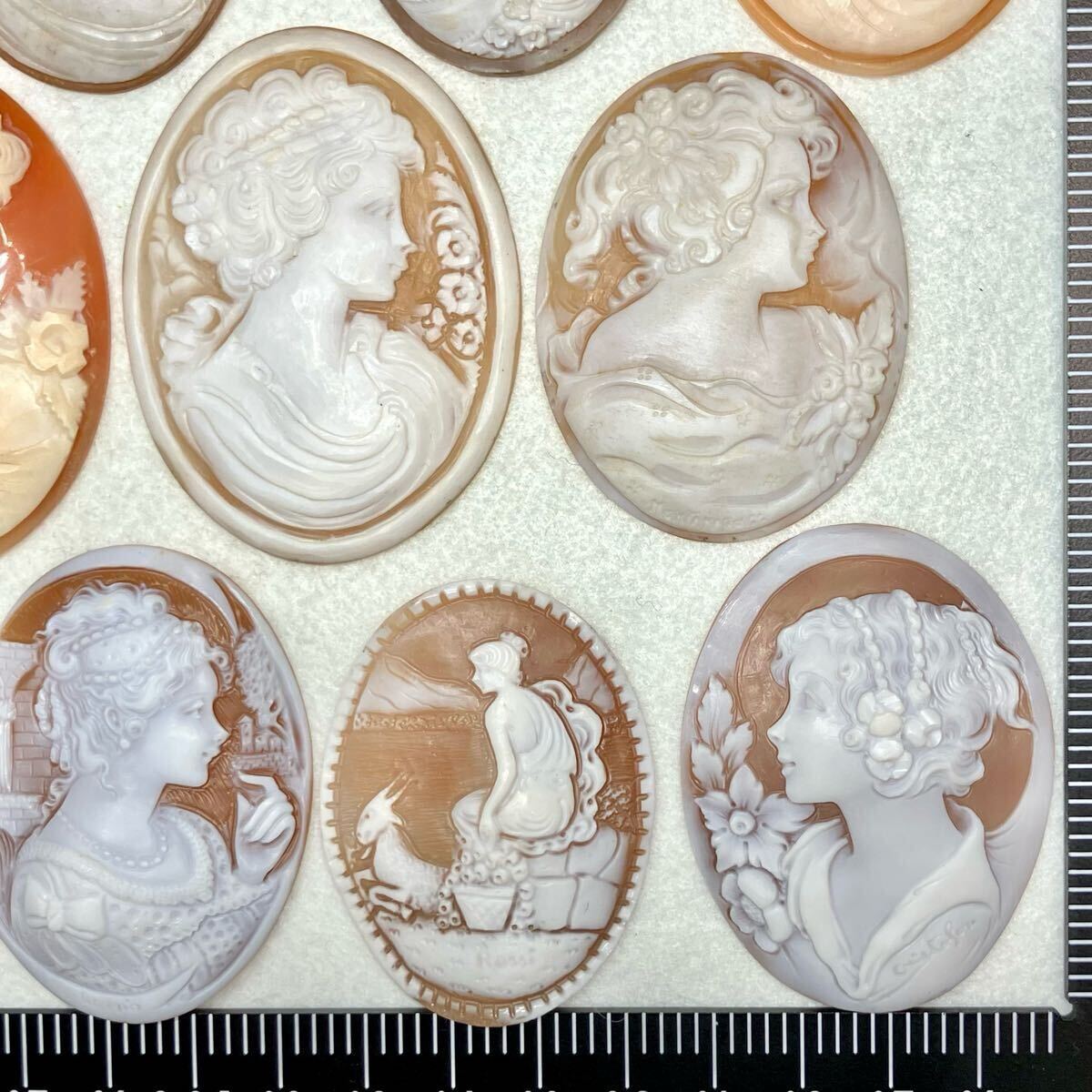1円〜!!〔シェルカメオおまとめ107.8g〕a 約539ct 裸石 宝石 1円〜!!〔シェルカメオおまとめ107.8g〕a 約539ct 裸石 宝石