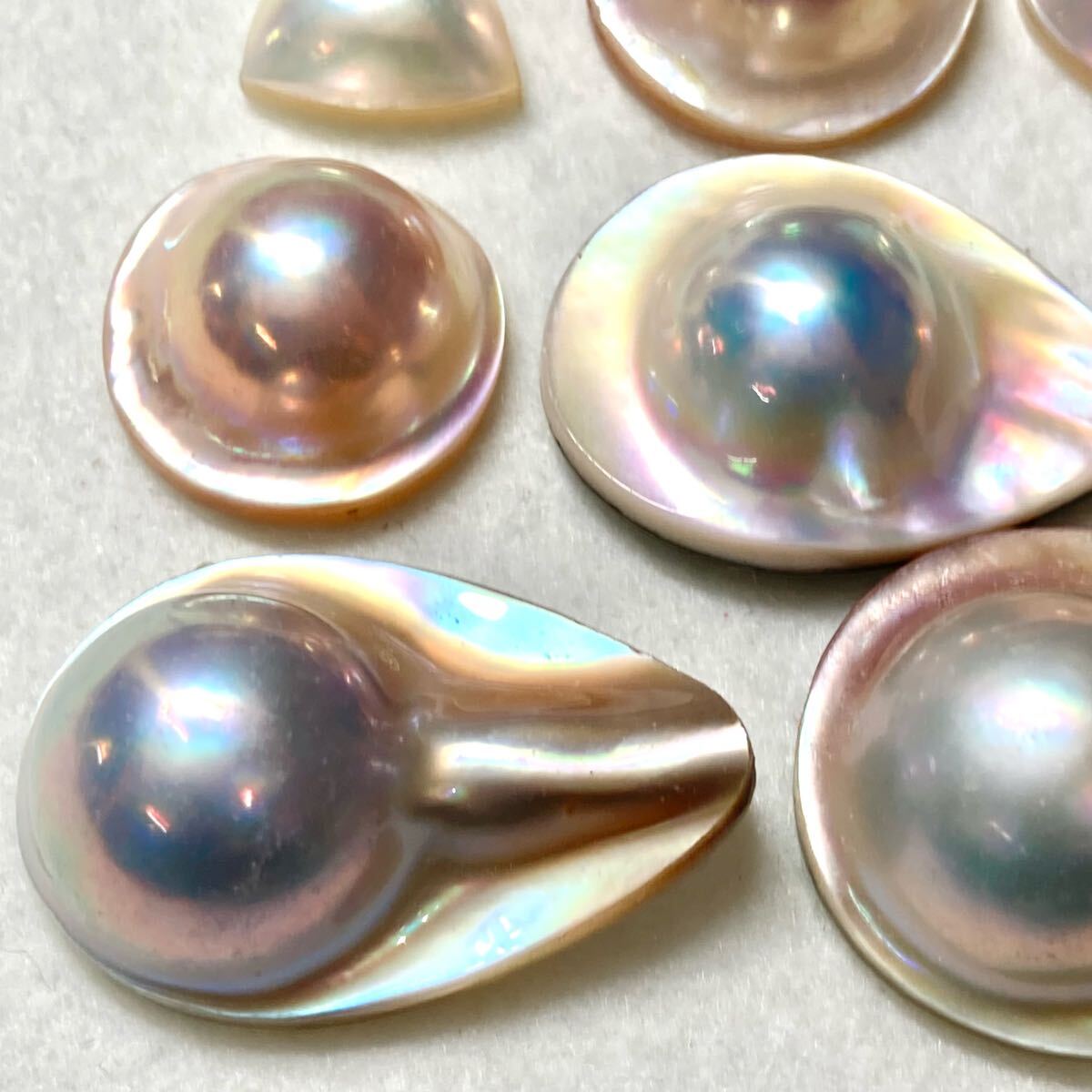 1円〜!!変形!!＊マベパールおまとめ154ct＊m 約30.8g ルース 裸