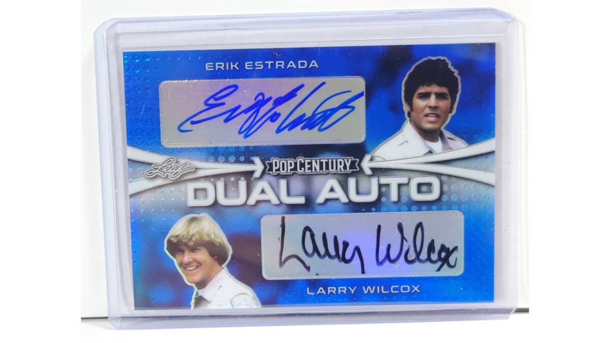 Erick Estrada/Larry Wilcox】2019 LEAF POP CENTURY DUAL直筆 Erick Estrada/Larry Wilcox】2019 LEAF POP CENTURY DUAL直筆