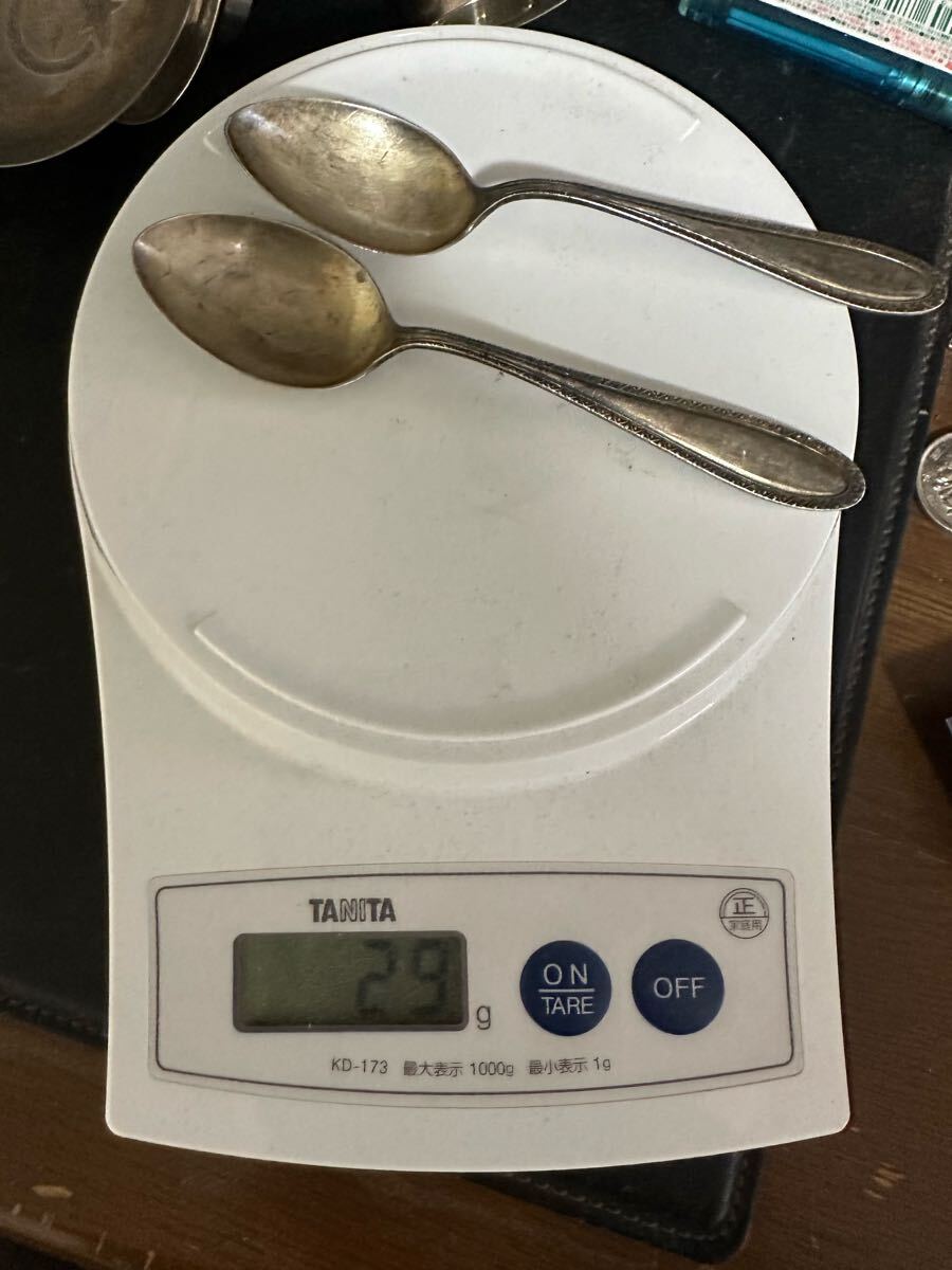希少品 純銀 ROTARY INTERNATIONAL 銀製スプーン6本 110g SILVER