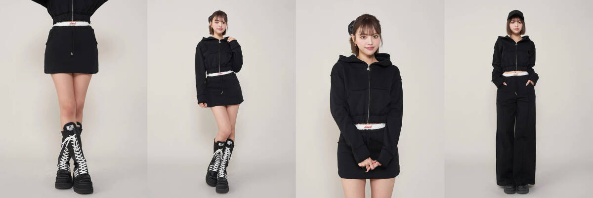 ダーリッチ darich DDジップスウェットパーカー ブラック しゃる ダーリッチ darich DDジップスウェットパーカー ブラック しゃる