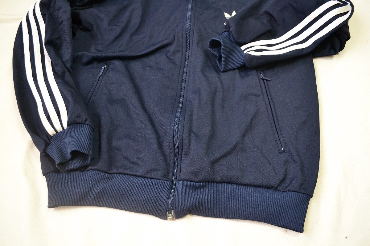 90'S adidas アディダス トラックジャケット M ネイビー紺 90'S adidas アディダス トラックジャケット M ネイビー紺