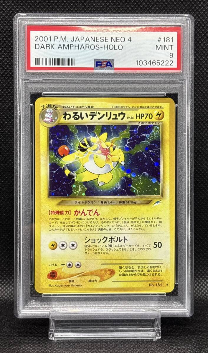 PSA 8・9 わるいデンリュウ No 181 ホロレア 旧裏 ポケモン PSA 8・9 わるいデンリュウ No 181 ホロレア 旧裏 ポケモン