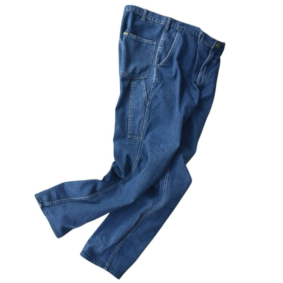 ドスペ】濃紺 70s OSHKOSH w83cm L デニム ペインターパンツ ドスペ】濃紺 70s OSHKOSH w83cm L デニム ペインターパンツ