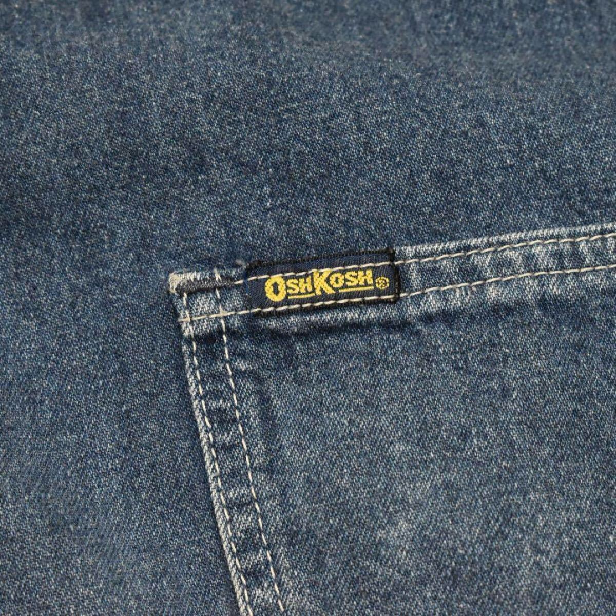 ドスペ】濃紺 70s OSHKOSH w83cm L デニム ペインターパンツ ドスペ】濃紺 70s OSHKOSH w83cm L デニム ペインターパンツ