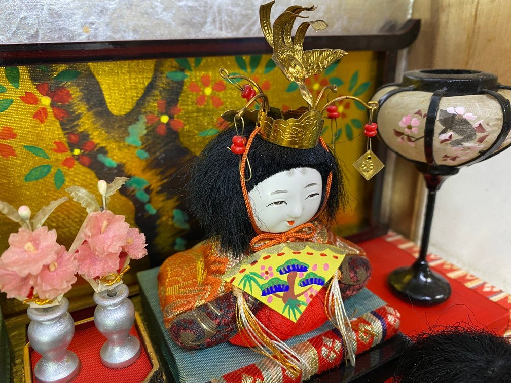 現状品】昭和レトロ 木目込人形 十五人揃 文化ケース入 雛人形 現状品】昭和レトロ 木目込人形 十五人揃 文化ケース入 雛人形