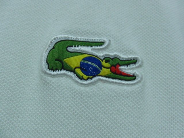 LACOSTE ラコステ ブラジル国旗ワニ刺繍 PH134E 半袖 ポロシャツ LACOSTE ラコステ ブラジル国旗ワニ刺繍 PH134E 半袖 ポロシャツ