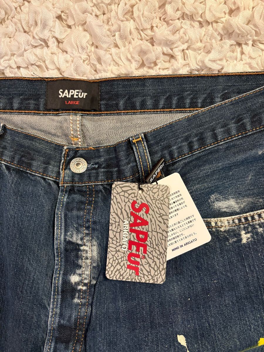 1円スタート】SAPEur × Levis 501 w38 L34 デニム パンツ large 1円スタート】SAPEur × Levis 501 w38 L34 デニム パンツ large