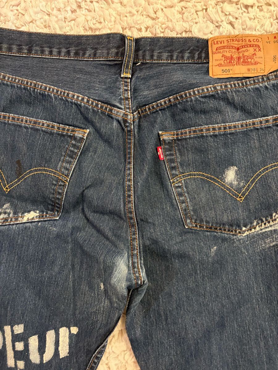1円スタート】SAPEur × Levis 501 w38 L34 デニム パンツ large 1円スタート】SAPEur × Levis 501 w38 L34 デニム パンツ large