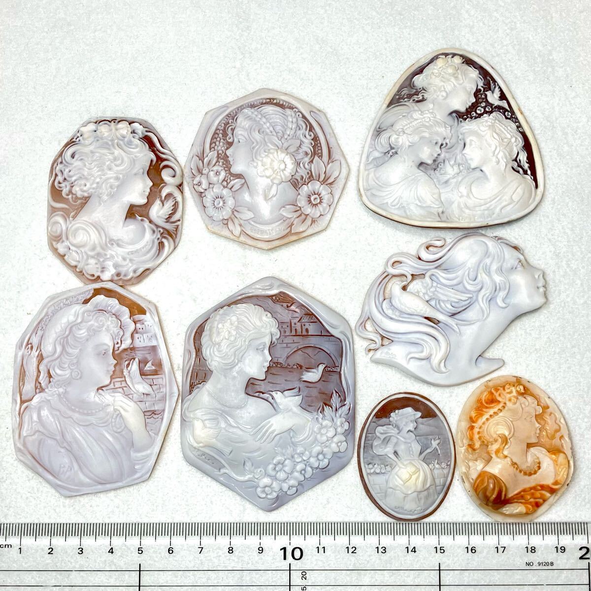 1円〜!!*シェルカメオおまとめ122.1g*a 約610.5ct 裸石 宝石 1円〜!!*シェルカメオおまとめ122.1g*a 約610.5ct 裸石 宝石