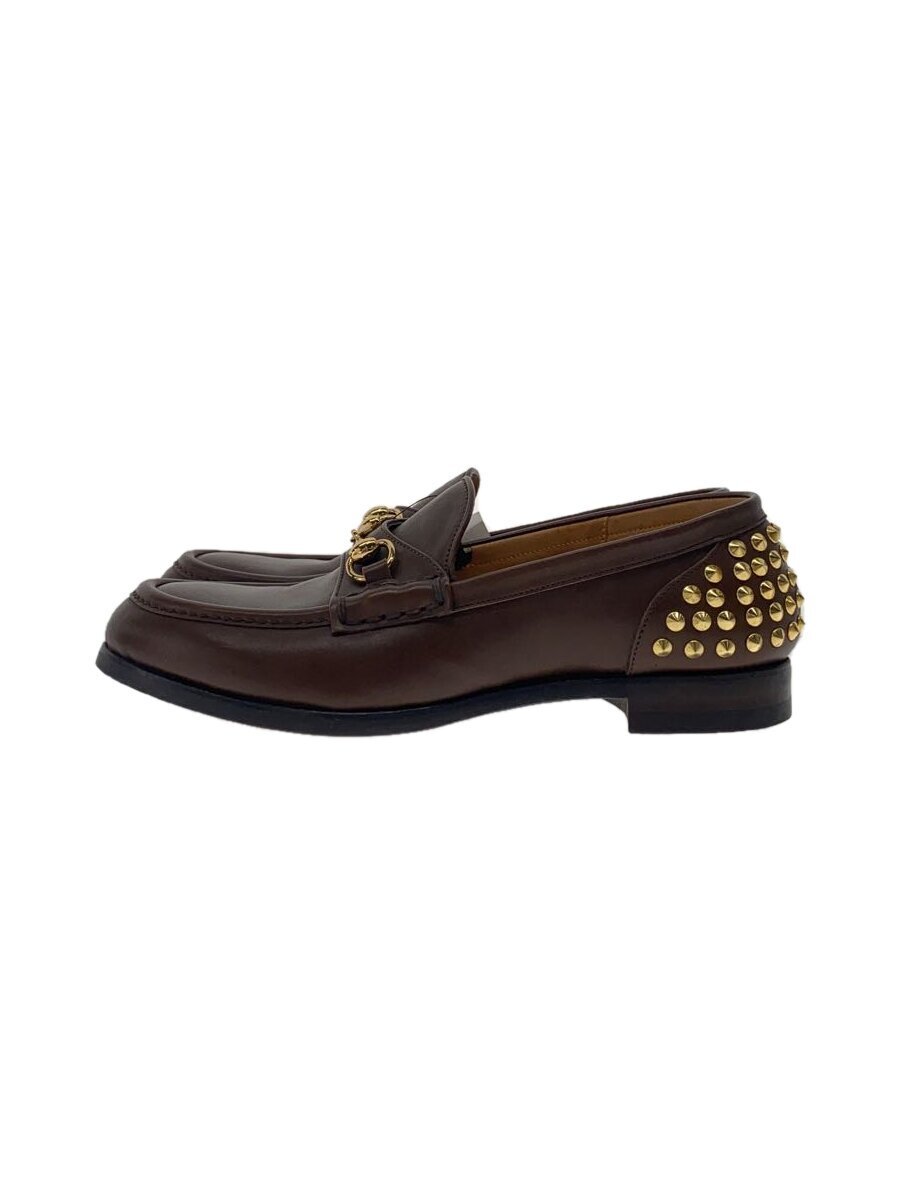 GUCCI ローファー 699501 GUCCI◇ローファー/US7.5/BRW/レザー/699501//