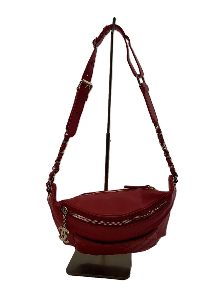 シャネル マトラッセ レザー ウエストバッグ A57832 CHANEL◇ウエストバッグ_マトラッセ_クランプルラムスキン