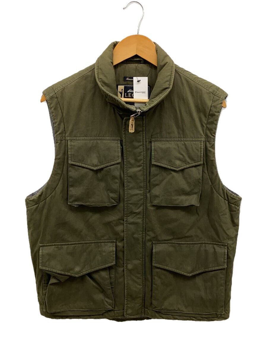 EDDIE BAUER◆ベスト/XS/コットン/カーキ_画像1