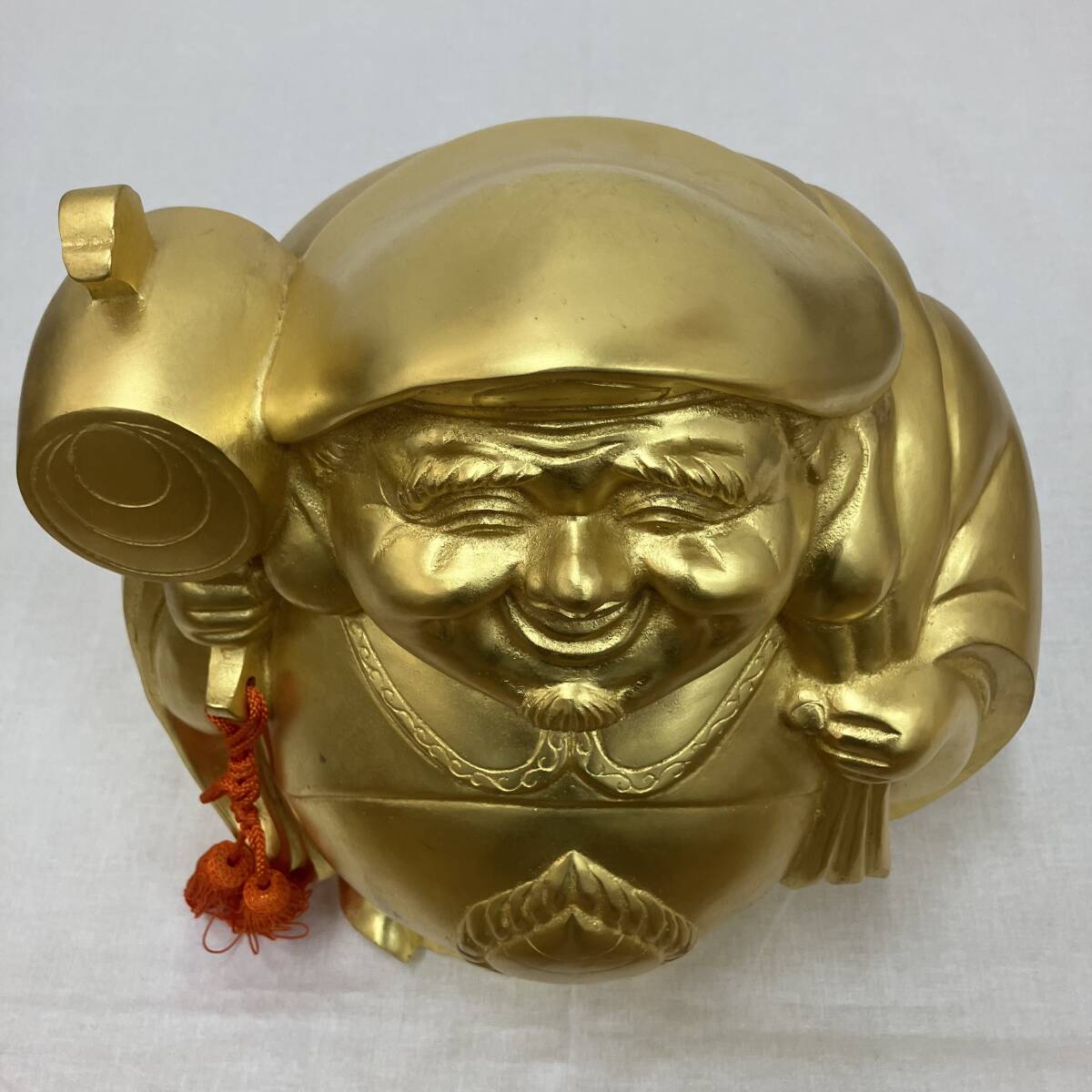 10731 銅製 七福神 大黒天 大黒様 峰一 金属工芸 縁起物 置物 約 10731 銅製 七福神 大黒天 大黒様 峰一 金属工芸 縁起物 置物 約