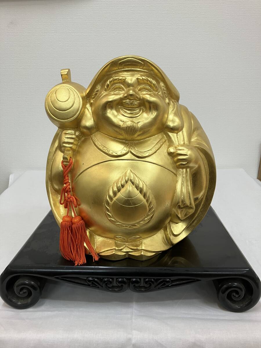 10731 銅製 七福神 大黒天 大黒様 峰一 金属工芸 縁起物 置物 約 10731 銅製 七福神 大黒天 大黒様 峰一 金属工芸 縁起物 置物 約
