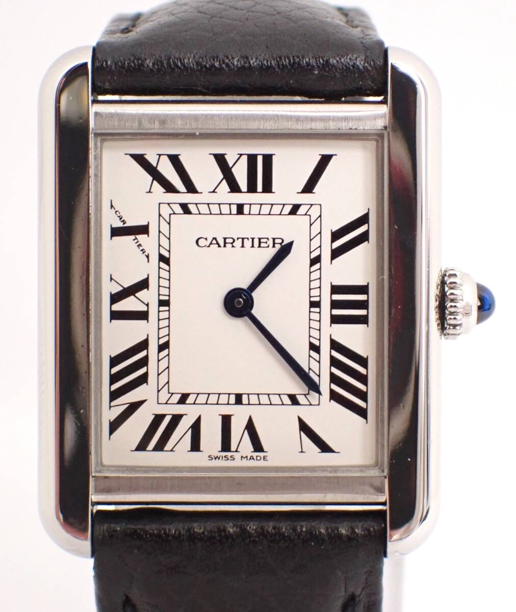 新品仕上げ済 Cartier(カルティエ) タンクソロSM WSTA0030 SS/革 新品仕上げ済 Cartier(カルティエ) タンクソロSM WSTA0030 SS/革