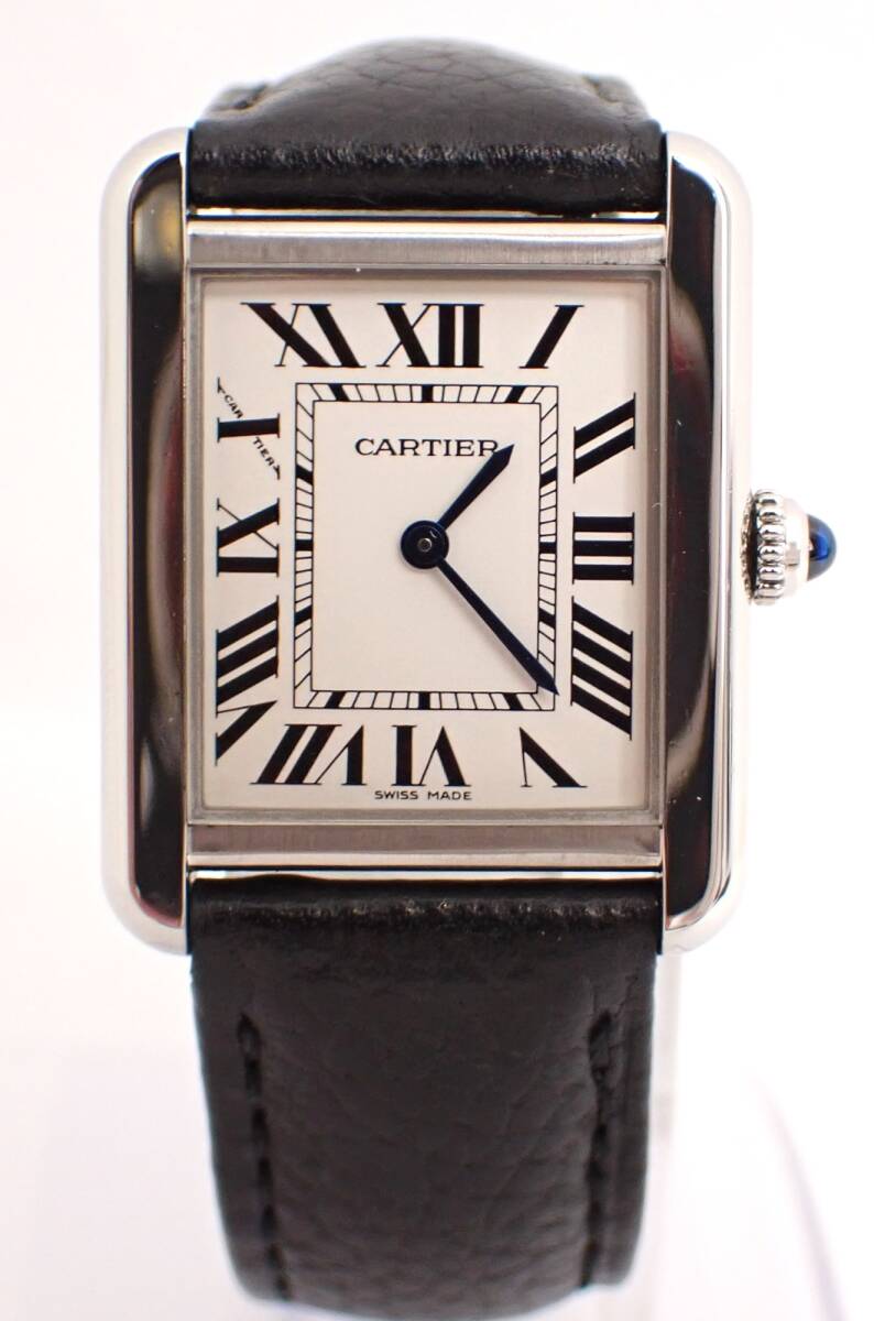 新品仕上げ済 Cartier(カルティエ) タンクソロSM WSTA0030 SS/革 新品仕上げ済 Cartier(カルティエ) タンクソロSM WSTA0030 SS/革