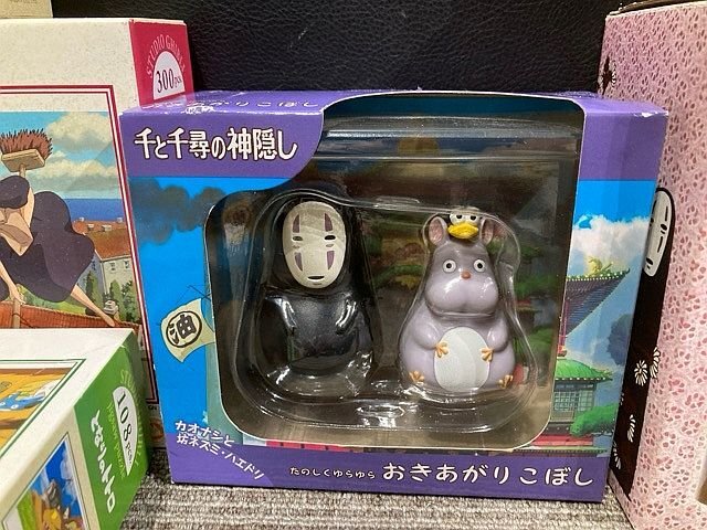 Y3290M ジブリ トトロ 千と千尋 魔女の宅急便 フィギュア 指人形