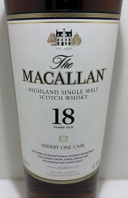 23431】未開栓 The MACALLAN ザ・マッカラン 18年 2023 シェリー 23431】未開栓 The MACALLAN ザ・マッカラン 18年 2023 シェリー