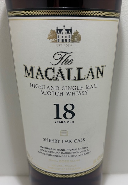 23464】未開栓 The MACALLAN ザ・マッカラン 18年 2022 シェリー 23464】未開栓 The MACALLAN ザ・マッカラン 18年 2022 シェリー