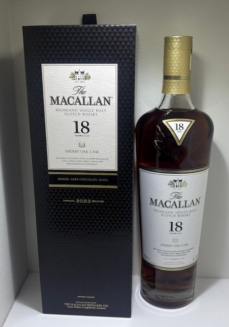 23463】未開栓 The MACALLAN ザ・マッカラン 18年 2023 シェリー 23463】未開栓 The MACALLAN ザ・マッカラン 18年 2023 シェリー