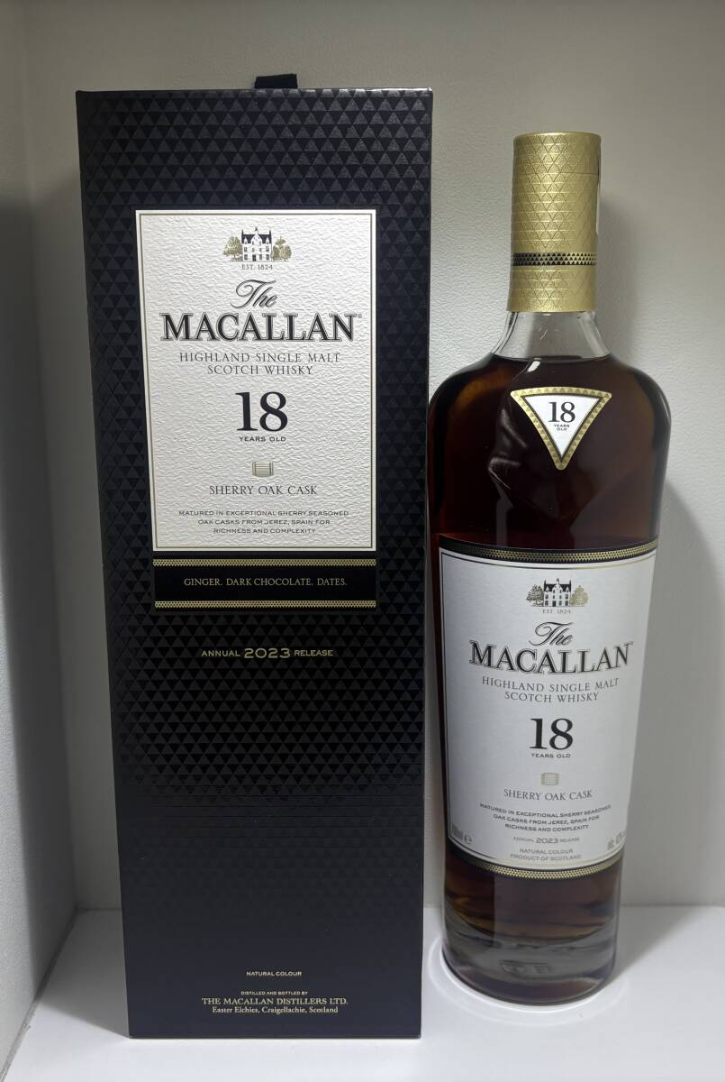 23463】未開栓 The MACALLAN ザ・マッカラン 18年 2023 シェリー 23463】未開栓 The MACALLAN ザ・マッカラン 18年 2023 シェリー