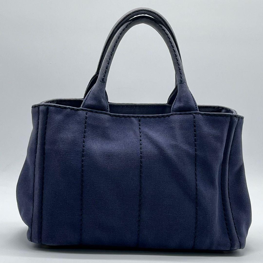 極美品】プラダ PRADA ミニカナパデニム トートバッグ 極美品】プラダ PRADA ミニカナパデニム トートバッグ