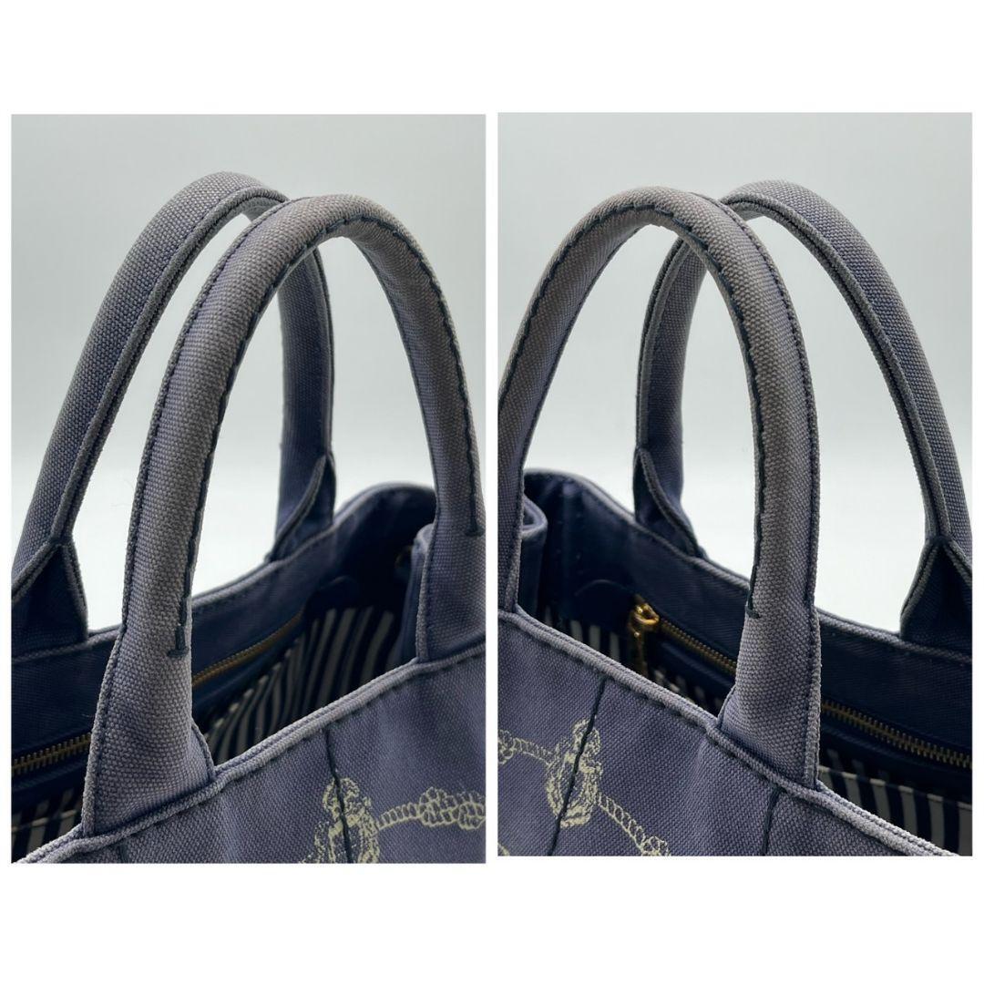 極美品】プラダ PRADA ミニカナパデニム トートバッグ 極美品】プラダ PRADA ミニカナパデニム トートバッグ